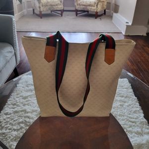 Authentic Vintage Gucci Monogram Tote Bag